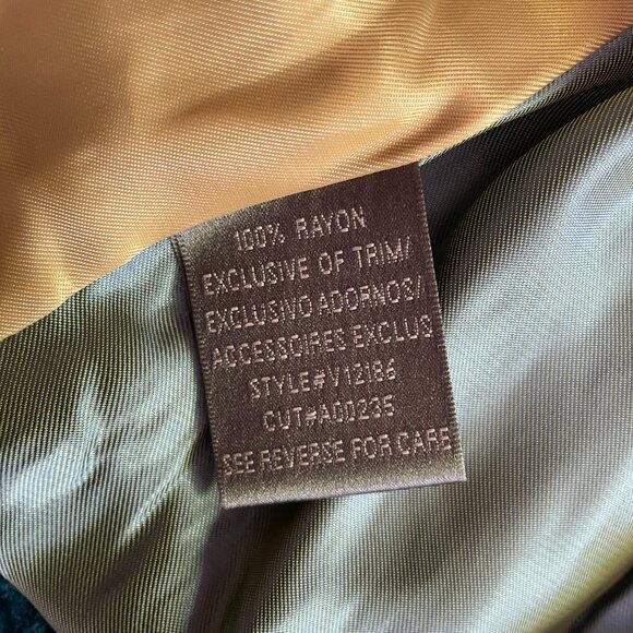 Stunning Marciano Woman's Teal Turquoise Crushed Velvet Blazer-Size 2 - Picture 6 of 12